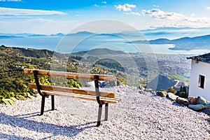 Volos city view from Pelion mount, Greece