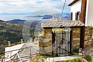 Volos city view from Pelion mount, Greece