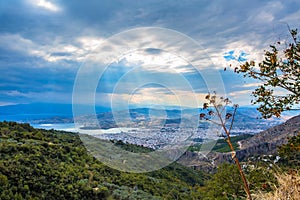 Volos city view from Pelion mount, Greece