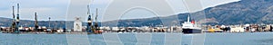 Volos harbor, panoranic view