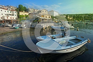 Volosko Small Harbour in Opatija, Croatia