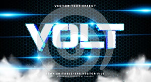 Volt 3D editable text effect template