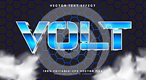 Volt 3D editable text effect template