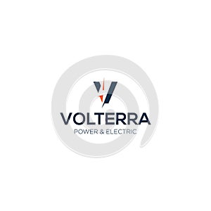 Volt electric logo / electric logo design vector