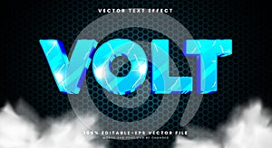 Volt thunder flash lightning editable text effect