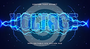Voltage 3D editable text effect template