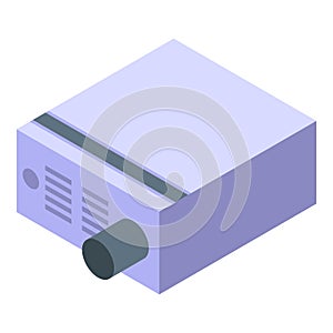 Voltage regulator box icon, isometric style