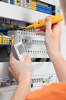 Voltage in switchboard