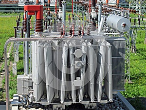 Voltage transformer inside of a powerhouse photo