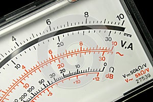 Voltmeter panel photo