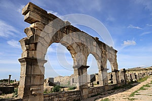 Volubilis, a UNESCO World Heritage Site home to Morocco’s best-preserved Roman ruins.