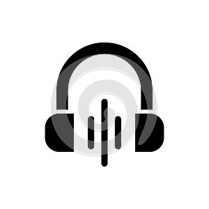 Volume black glyph icon