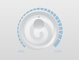 Volume button music knob