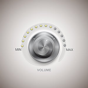 Volume button music knob