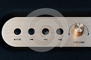 Volume button on speaker bluetooth