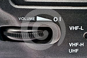 Volume control wheel