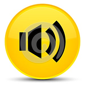 Volume icon special yellow round button