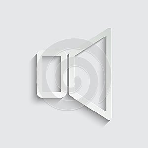 Volume icon.  Symbol of speaker volume for web design