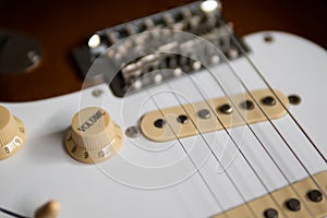 Volume Knob on electric guitar