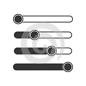 Volume level icon. Volume Adjustment  icon