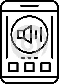 Volume Outline Vector Icon