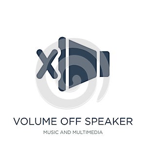 volume off speaker icon in trendy design style. volume off speaker icon isolated on white background. volume off speaker vector