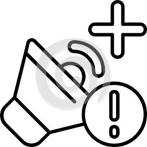 Volume Outline Vector Icon