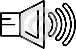 Volume Outline Vector Icon