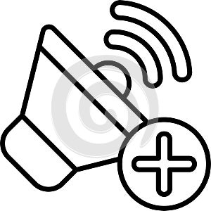 Volume Outline Vector Icon