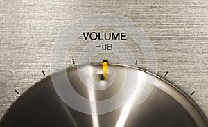 Volume push button on a hi-fi