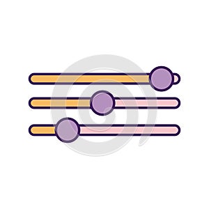 volumen control on a white background