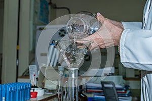 Volumetric Flask & Funnel, Medical Laboratory