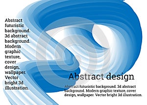 Volumetric relief striped waves wriggle against a gradient background. Looks like tube paste