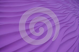 Volumetric wavy patterns on the purple wall