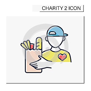 Volunteer color icon