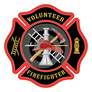 Volunteer Firefighter Maltese Cross photo