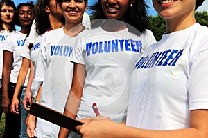 Volunteer group register for event