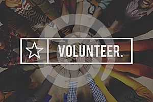 Volunteer Voluntary Volunteering Aid Assistant Concept