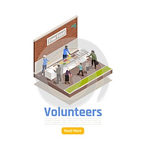 Volunteers Counter Circle Background