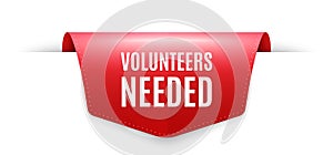 Volunteers needed symbol. Volunteering service sign. Vector