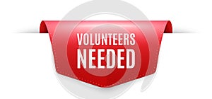 Volunteers needed symbol. Volunteering service sign. Vector photo