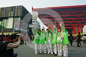 Volunteers in Shanghai Expo2010 China