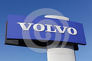 Volvo sign on a panel