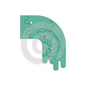 Vomit isolated sign. spew, spue vector illustration photo