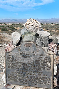 Von Schmidt survey marker, California Nevada border