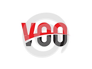 VOO Letter Initial Logo Design Vector Illustration photo