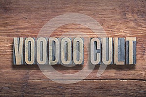 Voodoo cult wood photo