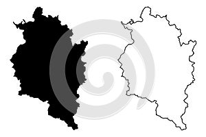 Vorarlberg map vector