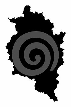 Vorarlberg silhouette map