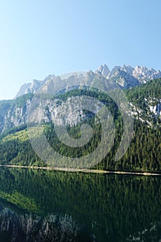 Vorderer Gosau lake in the Austrian Alps